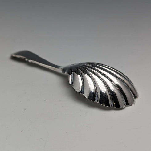 Cuchara para té de plata esterlina, antigüedad británica de 1899, por George Jackson y David Fullerton