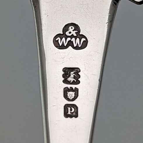 1910年 英国古董 纯银茶叶勺 WAKELY & WHEELER