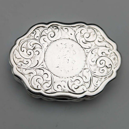 1894 British Antique Sterling Silver Vinaigrette George Unite