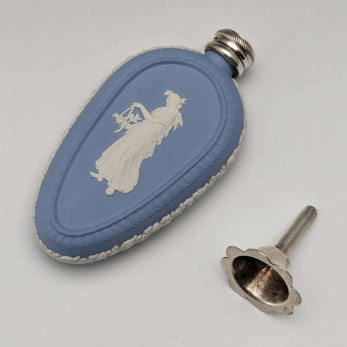 British Vintage Wedgwood Jasperware Acorn Shape Perfume Bottle