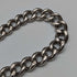 Late 19th Century British Antique Sterling Silver Albert Chain 61g Lapis Lazuli Fob