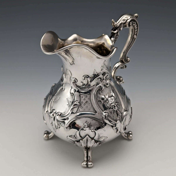 1848年 英国アンティーク 純銀製クリームジャグ 312g Robert Hennell III