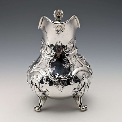 1848 British Antique Sterling Silver Cream Jug 312g Robert Hennell III