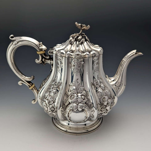 1873 年英國古董鍍銀茶/咖啡套裝埃爾金頓