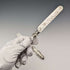 Circa 1860 British Antique Sterling Silver Handle Dessert Cutlery Pair