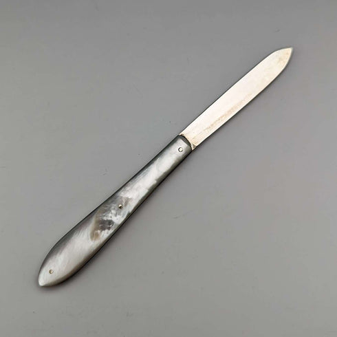 1913년 영국 앤틱 자개 핸들 순은 블레이드 펜나이프 조셉 로저스