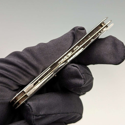 1923 Multiusos con mango de plata esterlina, vintage británico, Needham Brothers