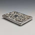 Estuche para tarjetas de plata esterlina, estilo doble hoja, con relieve de ángeles, antigüedad británica de 1900, 117 g, WILLIAM COMYNS