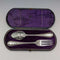 Circa 1870 British Antique Silver Plated Cleaning Set in Case