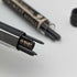 British Vintage Yard O' Red Rolled Silver Hexagon Propelled Pencil in Case