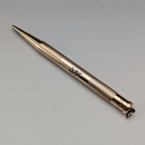 British Vintage YARD-O-RED Rolled Gold Propelled Mini Pencil YARD-O-LETTE with Jump Ring