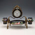 Circa 1900 British Antique Brass, Ceramic Pocket Watch Holder Accessory Tray