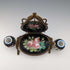 Circa 1900 British Antique Brass, Ceramic Pocket Watch Holder Accessory Tray