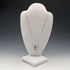 1976 British vintage sterling silver pear-shaped pendant & sterling silver necklace