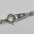 1976 British vintage sterling silver pear-shaped pendant & sterling silver necklace