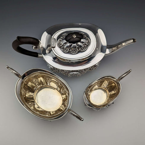 约1905年 英国古董镀银茶具 Fenton Brothers