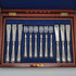 1871 年英國古董純銀魚餐具組 6 對共 607 克 Martin and Hall 木盒