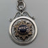 1910 British antique sterling silver Albert chain, extra thick 65g medal fob