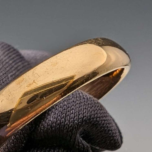 1929 British Vintage Jewelry 22K Gold Ring 4.8g Samuel Hope