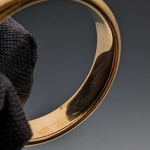1929 British Vintage Jewelry 22K Gold Ring 4.8g Samuel Hope