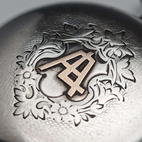 1905년경 앤티크 오메가 회중시계 은장 직경 59mm 철도 시계 작동 양호
