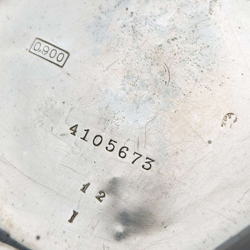 1910年頃 アンティーク オメガ 懐中時計 銀側ハンターケース 動作良好