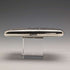 1895 British antique double door sterling silver card case 101g Joseph Gloster