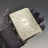 1895 British antique double door sterling silver card case 101g Joseph Gloster