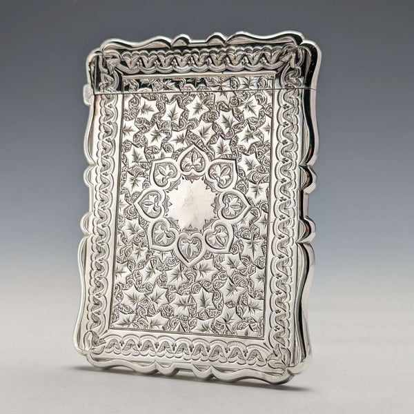 1900年 英国アンティーク 純銀製カードケース 60g FREDERICK MARSON