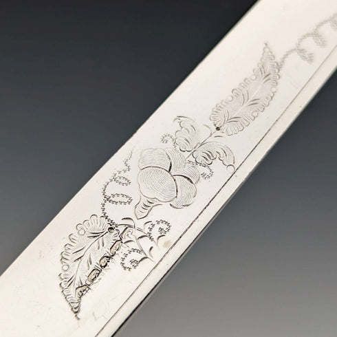 1898 British antique white mother-of-pearl handle dessert cutlery set of 12 in wooden box