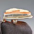 Colgante camafeo vintage, broche y collar de plata de ley