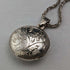 Colgante relicario de plata de ley vintage y cadena de plata de ley