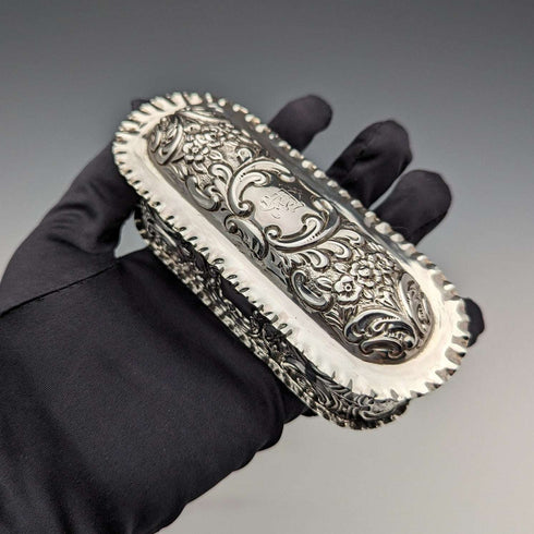 1901年 英国アンティーク 純銀製ボックス 101g Mappin and Webb