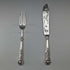 1836 British Antique Pure Silver Handle Fish Cutlery Pair Elkington