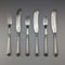 Late 19th Century British Antique All Sterling Silver Fish Cutlery 3 Pairs by John Gilbert