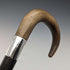Bastón vintage para caballero, Reino Unido 1932, empuñadura de cuerno, detalles en plata de ley, 92 cm, K&S