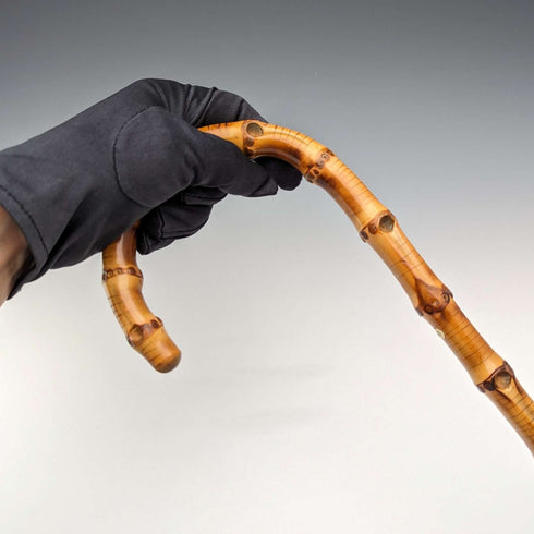 アンティーク 紳士用 バンブーステッキ 杖 91cm
