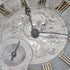 Reloj de bolsillo antiguo Bauer de hacia 1880, esfera decorada, carga por llave, caja de plata, diámetro 44 mm, en funcionamiento, con defectos.