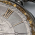 Reloj de bolsillo antiguo Bauer de hacia 1880, esfera decorada, carga por llave, caja de plata, diámetro 44 mm, en funcionamiento, con defectos.