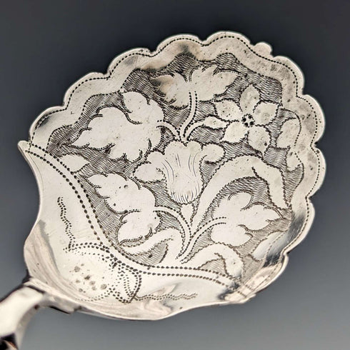 1821年 英国古董 纯银制 茶叶勺 Joseph Taylor