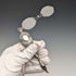 American antique sterling silver detailed decorative portable folding glasses Roniet