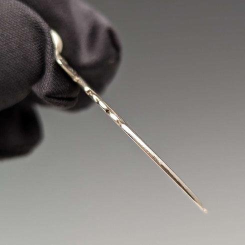 Cadena Albert de plata de ley, antigua, británica, circa 1900, 52 g, con medalla fob de plata de ley