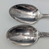 Hacia 1900, juego de 6 cucharas de recuerdo de plata esterlina de EE. UU., tamaño cucharadita, 115 g en total