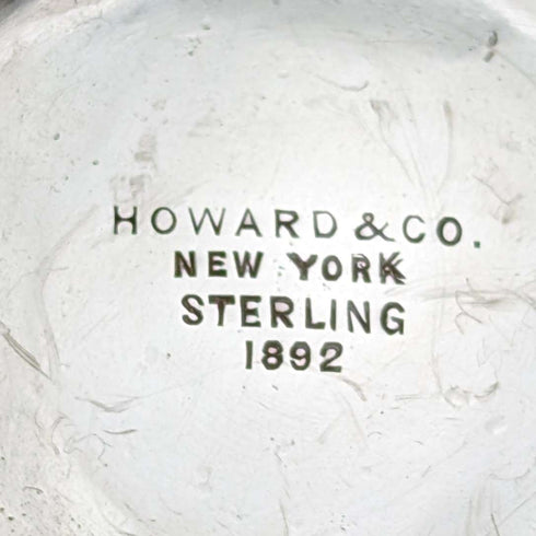 1892 年美國古董純銀高腳盤 205 克 Howard & Co