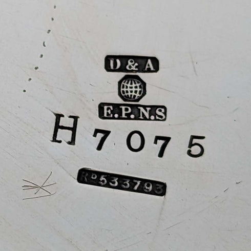 约1909年 英国古董 镀银饼干桶 Daniel & Arter