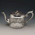 Tetera antigua de plata chapada, fabricada en Inglaterra alrededor de 1900, por James Deakin & Sons