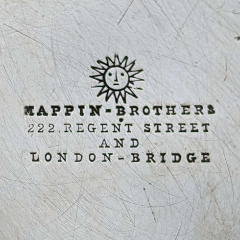 约1885年 英国古董镀银单身咖啡壶 Mappin Brothers