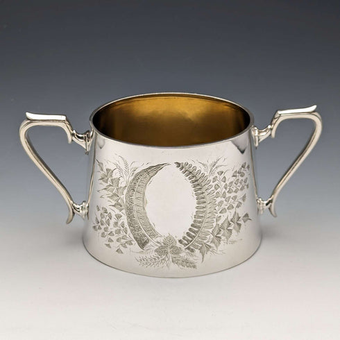 约1900年 英国古董 镀银茶具 三件套