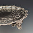 Salva de plata esterlina antigua inglesa de 1846, bandeja para tarjetas, 23 cm de diámetro, 396 g, George Frederick Pinnell
