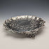 Salva de plata esterlina antigua inglesa de 1846, bandeja para tarjetas, 23 cm de diámetro, 396 g, George Frederick Pinnell
